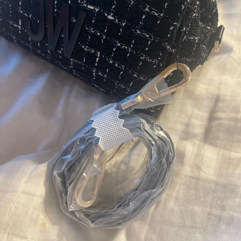 Jason Wu Mini Black Tweed Crossbody Top Handle Bag Brand New - Picture 10 of 10